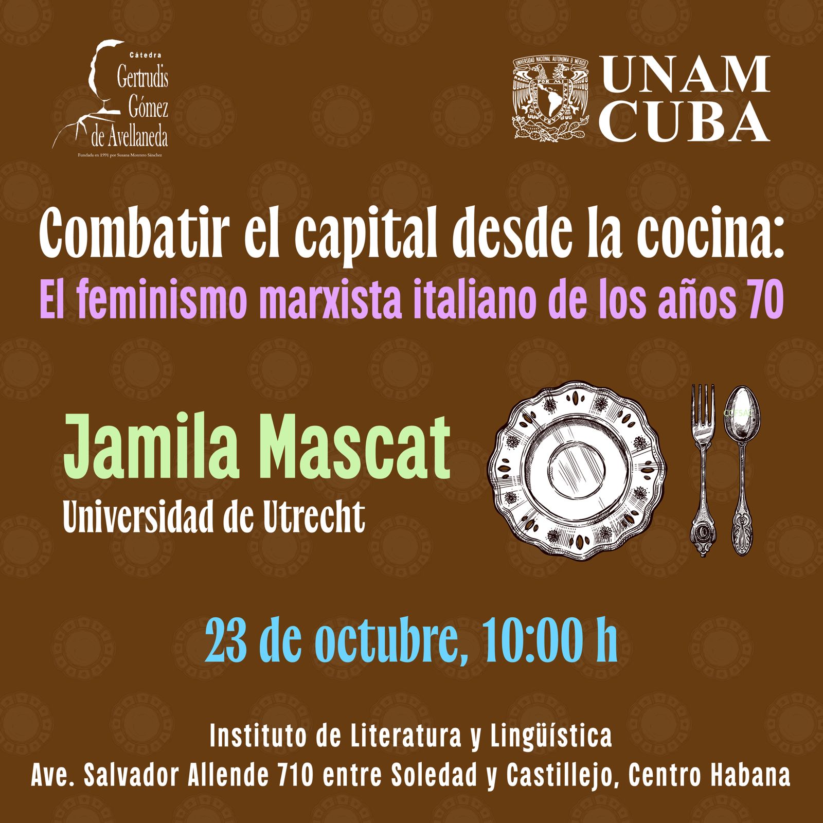 UNAMCuba-Actividades-2024-Cátedra-Gertrudis-Gómez-de-Avellaneda-Jamila-Mascat